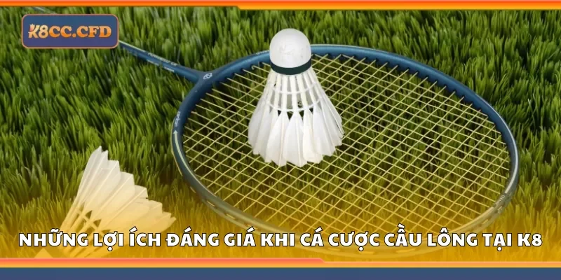 Những lợi ích đáng giá khi cá cược cầu lông tại nền tảng K8