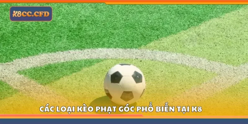 Một số loại kèo phạt góc phổ biến tại K8