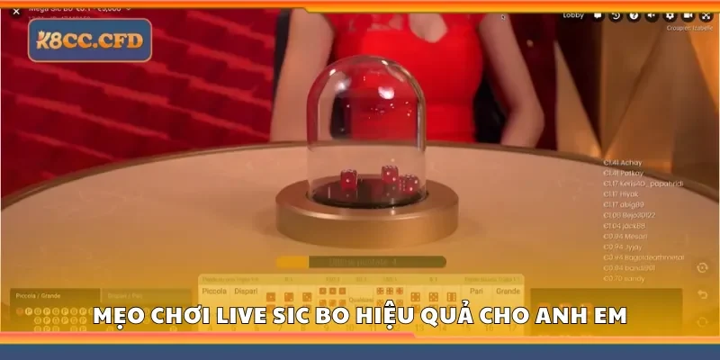 Bí kíp chơi live sic bo hiệu quả cho anh em tại K8