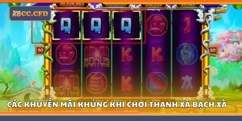 Các khuyến mãi khủng khi chơi thanh xà bạch xà